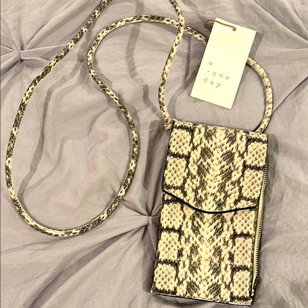 A New Day Snake Print Crossbody Bag